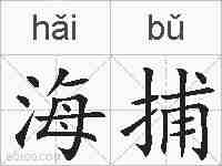 海捕的拼音