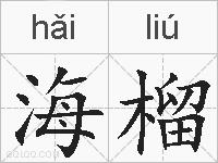 海榴的拼音