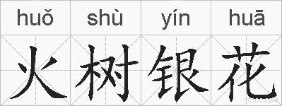 火树银花的拼音