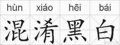 混淆黑白的拼音