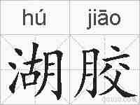 湖胶的拼音