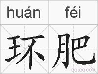 环肥的拼音