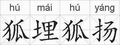 狐埋狐扬的拼音