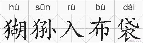 猢狲入布袋的拼音