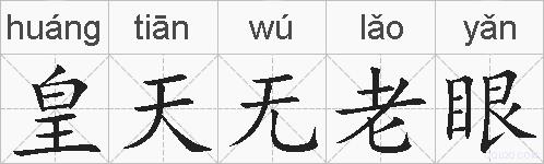 皇天无老眼的拼音