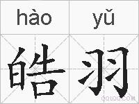 皓羽的拼音