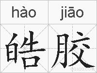 皓胶的拼音