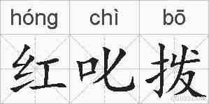 红叱拨的拼音