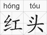 红头的拼音