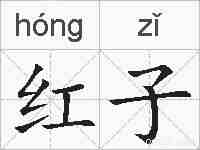 红子的拼音