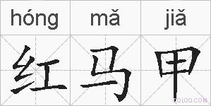 红马甲的拼音