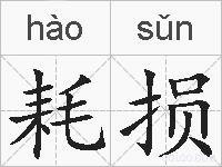 耗损的拼音