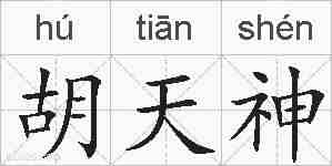 胡天神的拼音