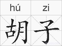 胡子的拼音