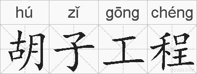 胡子工程的拼音