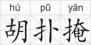 胡扑掩的拼音