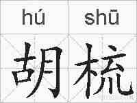 胡梳的拼音