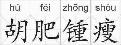 胡肥锺瘦的拼音