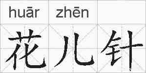 花儿针的拼音