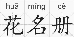 花名册的拼音