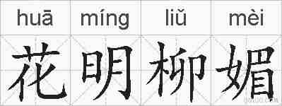 花明柳媚的拼音