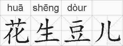 花生豆儿的拼音