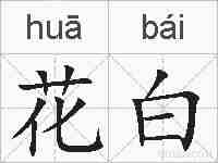 花白的拼音