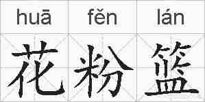 花粉篮的拼音