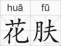 花肤的拼音