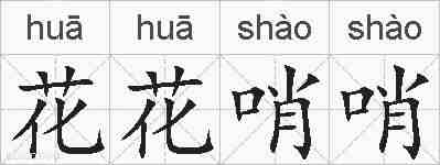 花花哨哨的拼音