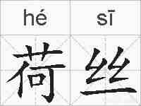 荷丝的拼音