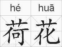 荷花的拼音