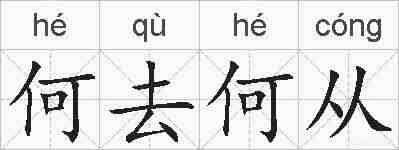 何去何从的拼音