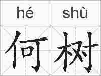 何树的拼音