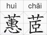蕙茝的拼音