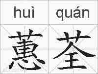 蕙荃的拼音