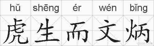 虎生而文炳的拼音