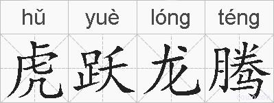 虎跃龙腾的拼音