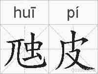 虺皮的拼音