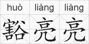 豁亮亮的拼音