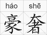 豪奢的拼音