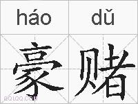 豪赌的拼音