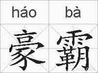 豪霸的拼音