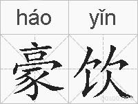 豪饮的拼音