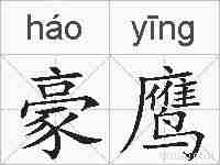 豪鹰的拼音
