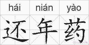 还年药的拼音