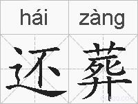 还葬的拼音