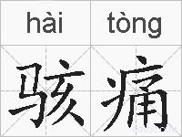 骇痛的拼音