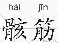 骸筋的拼音