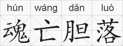 魂亡胆落的拼音